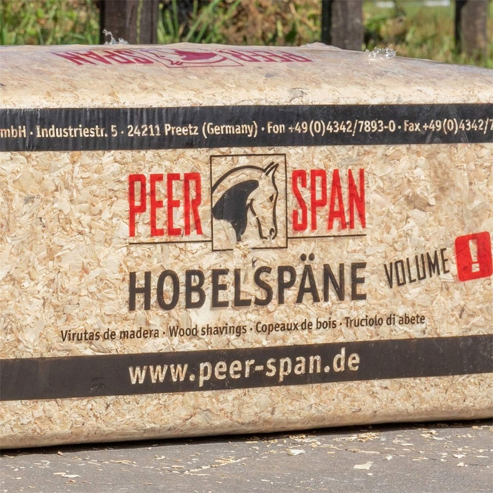 Peer-Span XXL Pferdeeinstreu – entstaubte Hobelspäne (18kg)