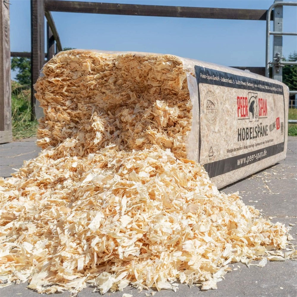 Peer-Span XXL Pferdeeinstreu – entstaubte Hobelspäne (18kg)