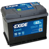 Batterie 12 V 62 Ah 540 A, Pluspol rechts