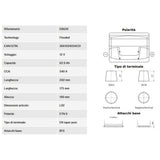 Batterie 12 V 62 Ah 540 A, Pluspol rechts