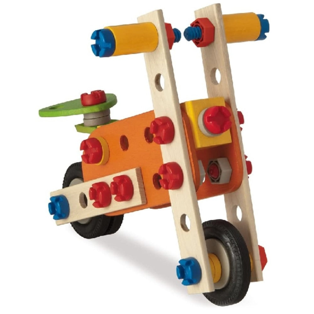 EH Constructor Doppeldecker 4-in-1 – Holz-Konstruktionsset