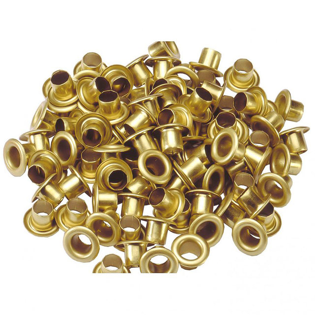 Occhielli Zincati e in Ottone Nichelato da 100 Pezzi