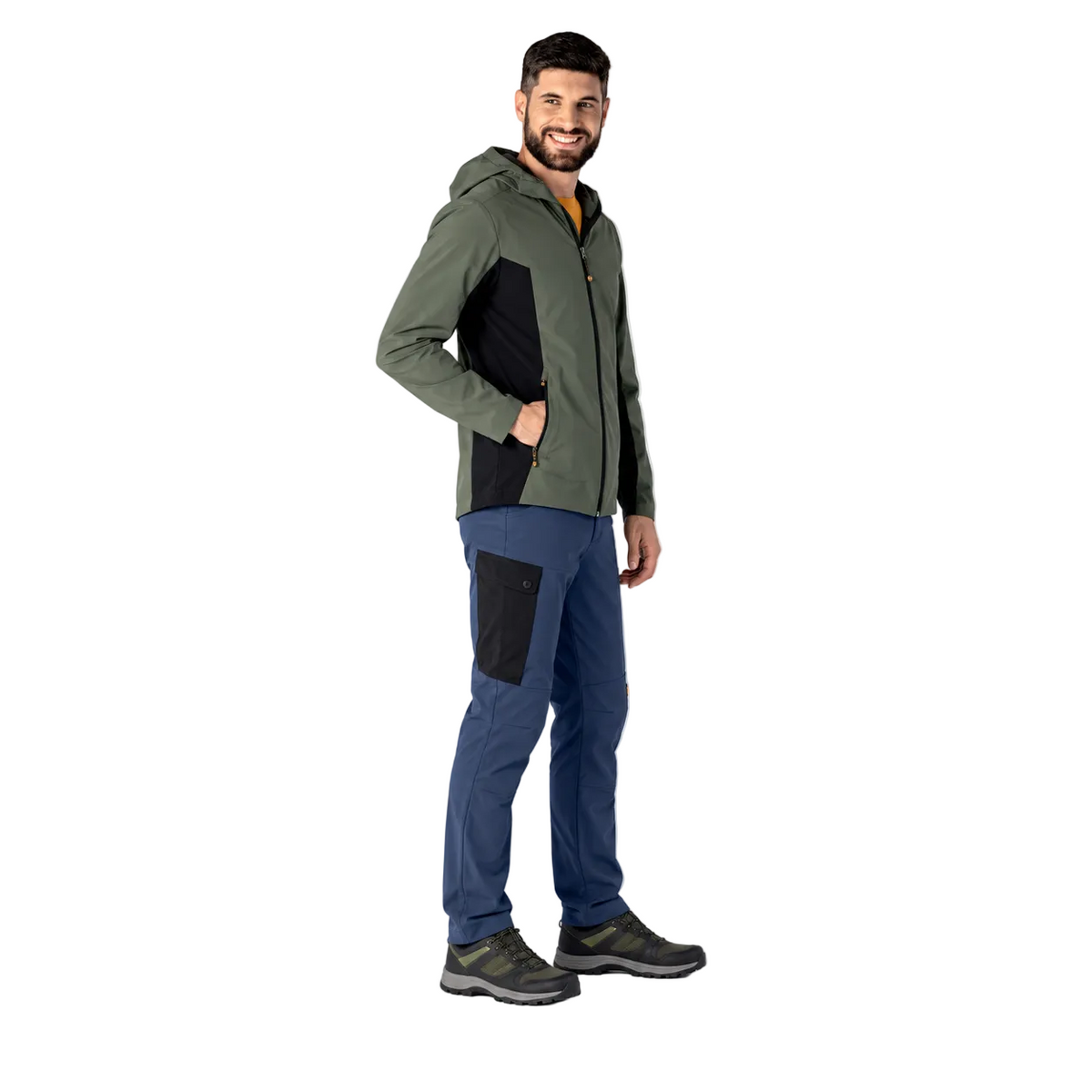 D-Force Trento Prima Jacket, Verde Militare/Nero