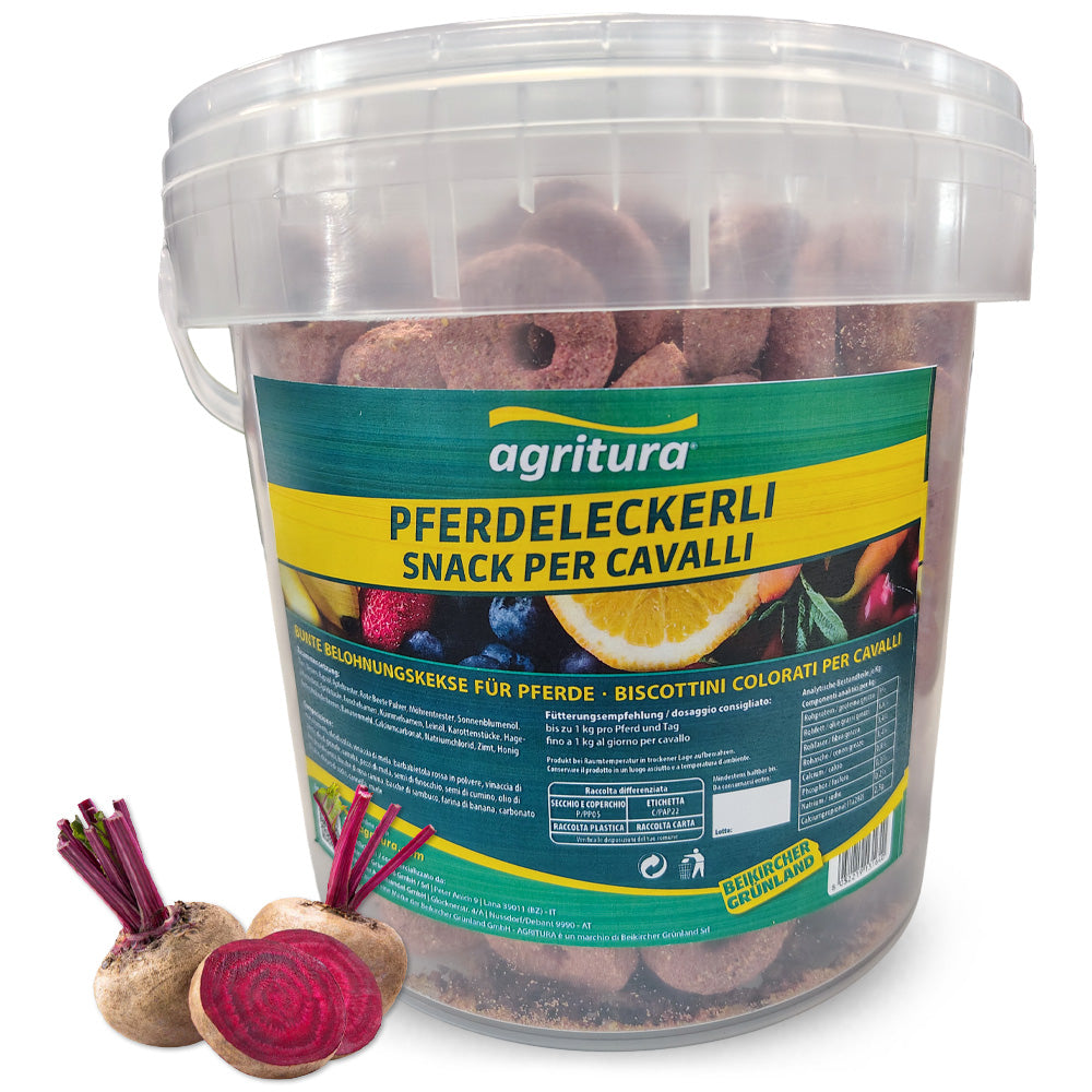 Agritura Snack per Cavalli – Leckerlimix Naturale 3,3L