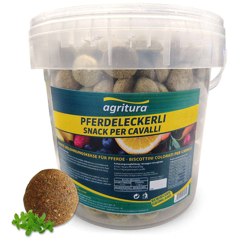 Agritura Snack per Cavalli – Leckerlimix Naturale 3,3L