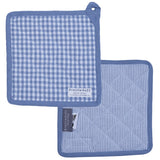 Cotton Potholder Checkered & Striped Anthrazit – 20x20cm
