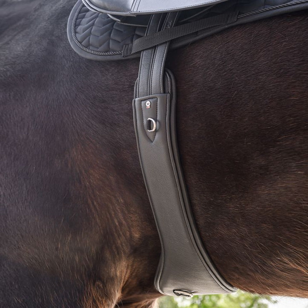 Contour Leather Girth with D-Rings