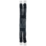 Sottopancia Corda con Fibbie in Acciaio Inossidabile - Nero