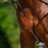 W-trainRein Adjustable Leather Triangle Reins Horse Training
