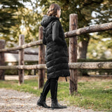 Ostende Damen Lange Steppweste Leicht Warm Modern Reiten