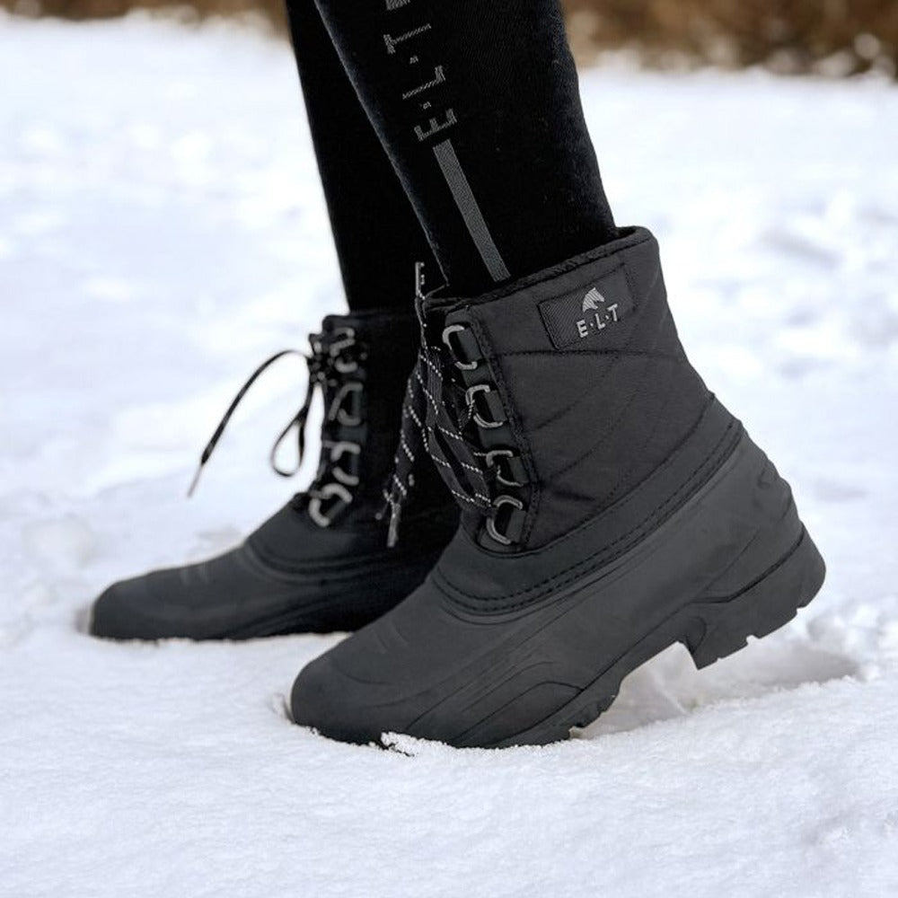 Chicago Thermal Boots Black Waterproof Fleece Lined Riding Shoes