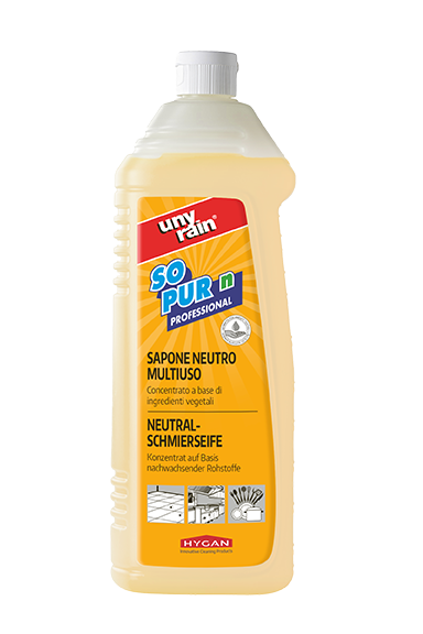 SOPUR sapone neutro multiuso - 1lt, 5lt