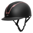 Casco Equitazione SWING H22 Shine Nero Opaco/Rosegold