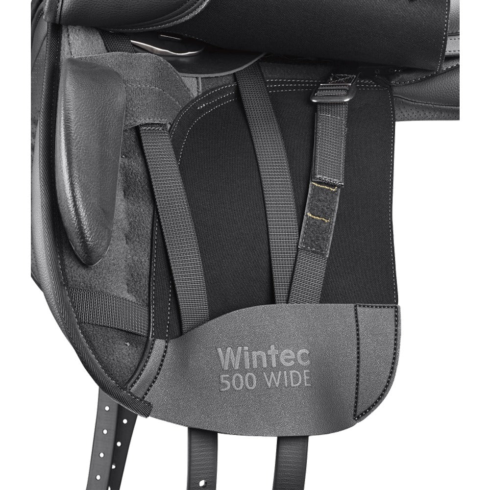 Wintec 500 Dressage Saddle, wide, black