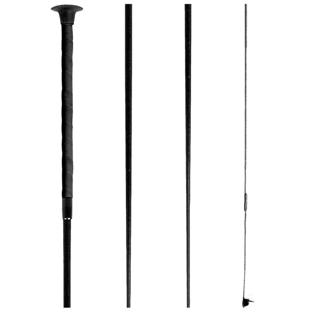 Dressur Touchiergerte Schwarz Reitstock Komfort Griff Training - Schwarz