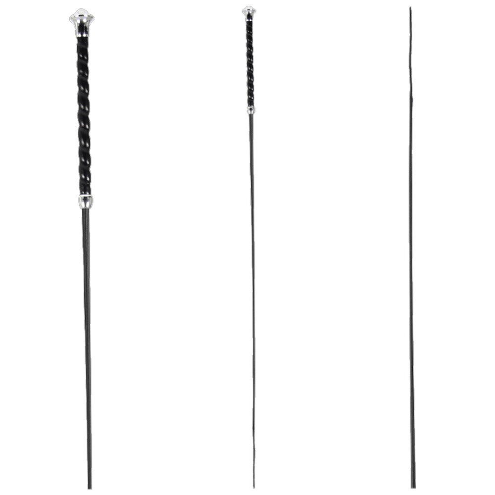 Classic Dressurgerte Schwarz Mit Umwickeltem Komfortgriff