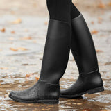 Kids Riding Boots Star Black Waterproof Beginner Equestrian