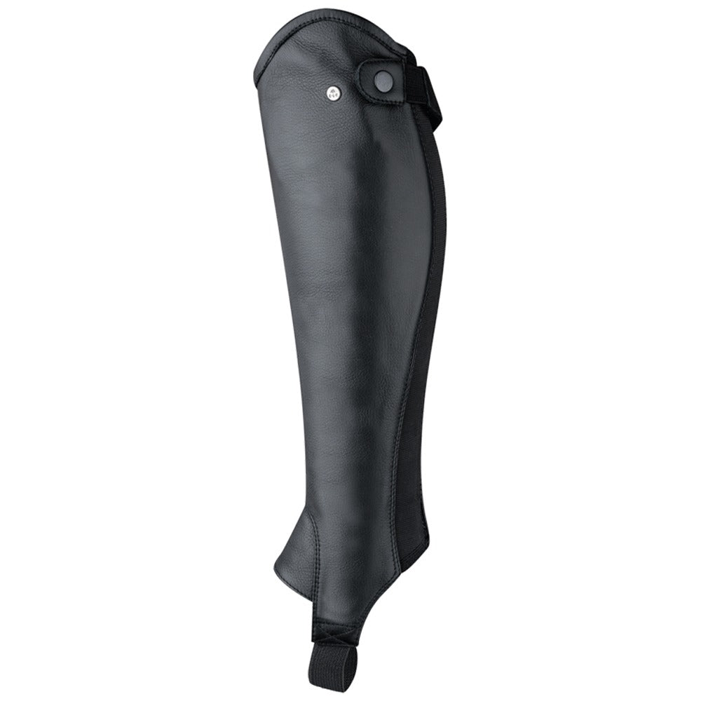 Classic Black Leather Chaps Riding Boots Fit Comfortable Design