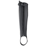 Classic Black Leather Chaps Riding Boots Fit Comfortable Design