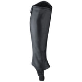 Classic Black Leather Chaps Riding Boots Fit Comfortable Design