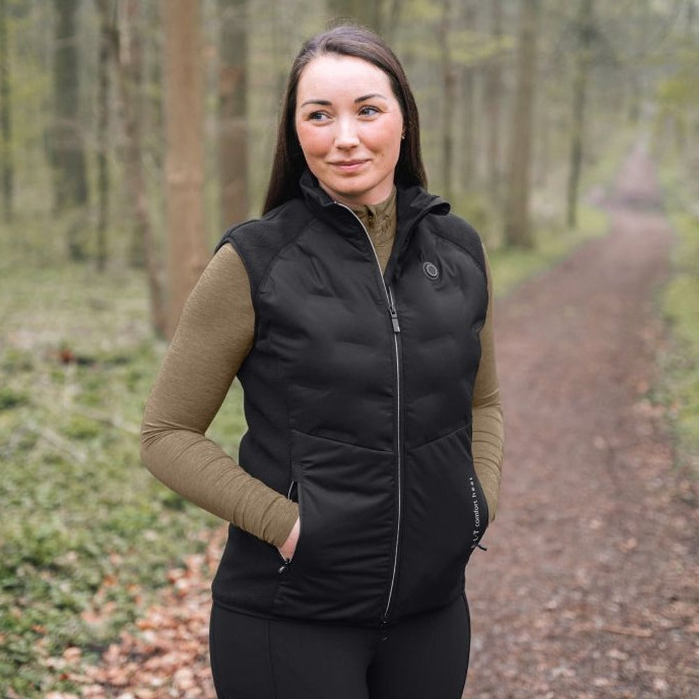 Beheizbare Reitweste Comfort Heat Damen Warm Funktional - schwarz