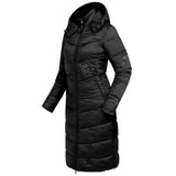 Cappotto Lungo Equitazione Oslo Donna Leggero Imbottito Chic - Nero