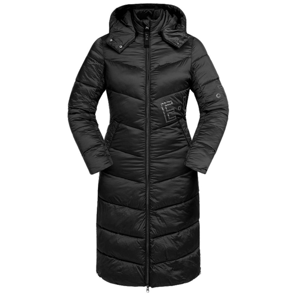 Cappotto Lungo Equitazione Oslo Donna Leggero Imbottito Chic - Nero