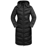 Cappotto Lungo Equitazione Oslo Donna Leggero Imbottito Chic - Nero