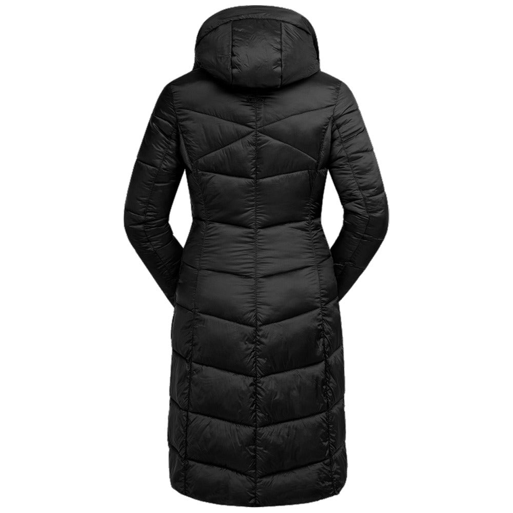 Cappotto Lungo Equitazione Oslo Donna Leggero Imbottito Chic - Nero