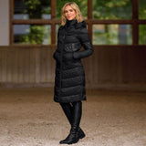 Cappotto Lungo Equitazione Oslo Donna Leggero Imbottito Chic - Nero