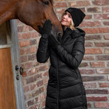 Cappotto Lungo Equitazione Oslo Donna Leggero Imbottito Chic - Nero