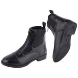 Boston Jodhpurstiefelette Leder Reitsport Schuhe Schwarz Komfort