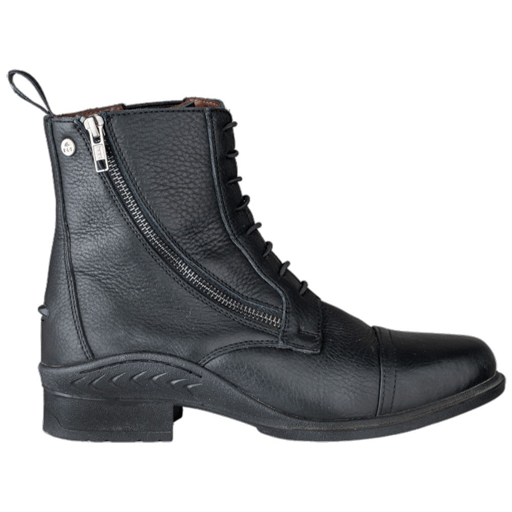 Newcastle Jodhpur Schnürstiefelette Leder Komfort Reitsport Schwarz
