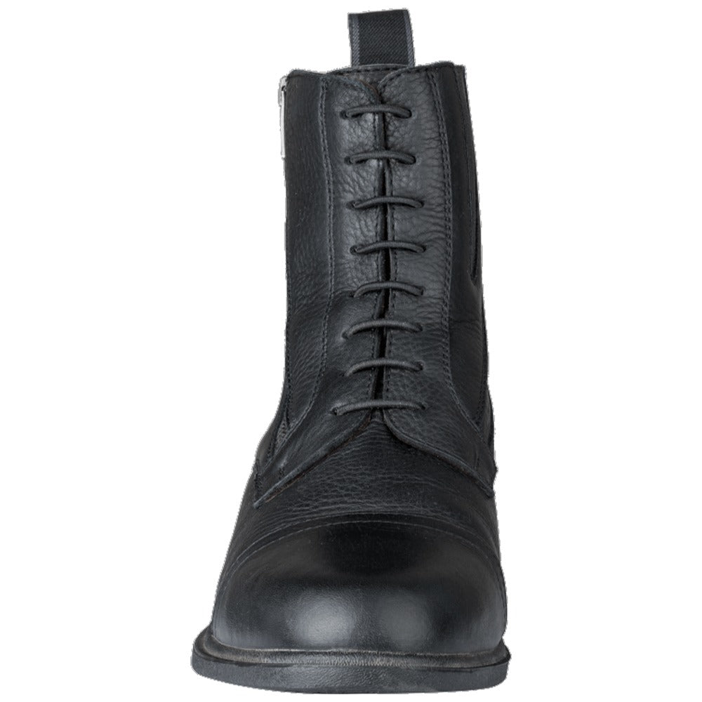 Newcastle Jodhpur Schnürstiefelette Leder Komfort Reitsport Schwarz
