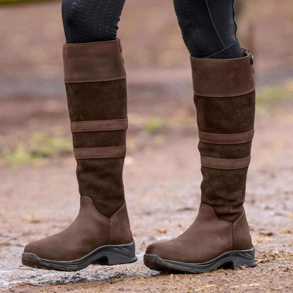 Oakland Winter Stallstiefel Braun Warmer Komfort Reitsport