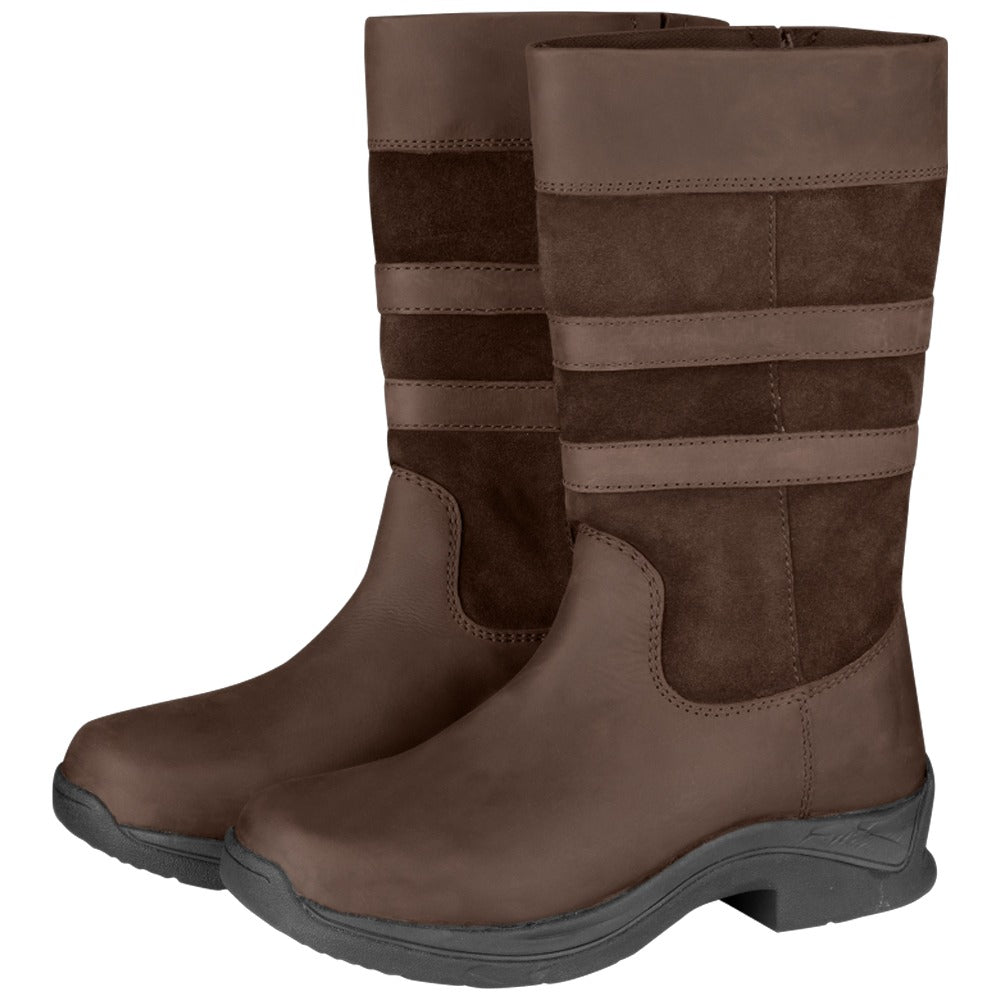 Oklahoma Stallstiefel Braun Komfort Leder Reitsport Winter