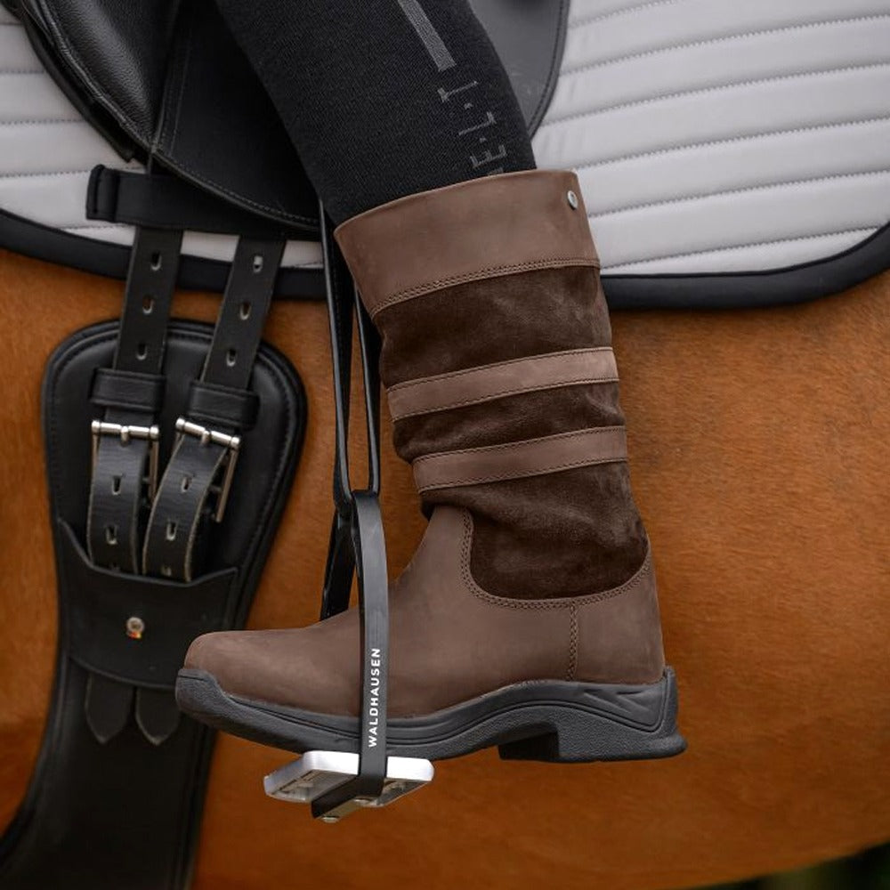 Oklahoma Stallstiefel Braun Komfort Leder Reitsport Winter