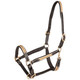 Oxford Lederhalfter Braun Mit Sportlichen Nylon Details Pferd