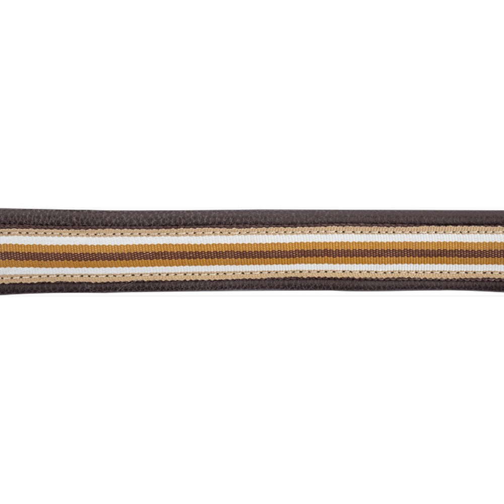 Oxford Lederhalfter Braun Mit Sportlichen Nylon Details Pferd