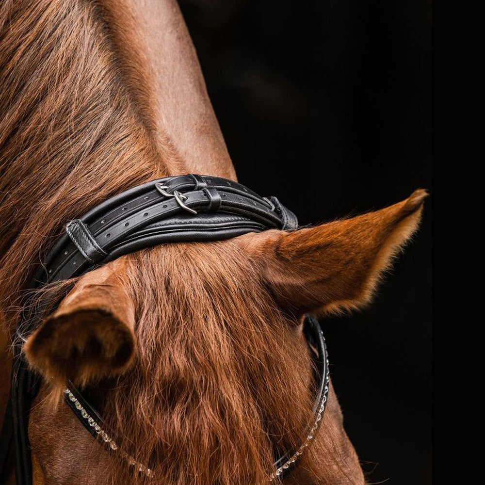 Waldhausen S-Line Magic Bridle with Crystal Browband - Black