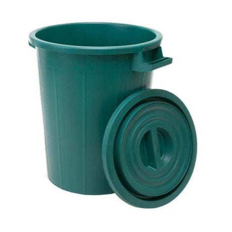 Bidone della spazzatura verde 100lt