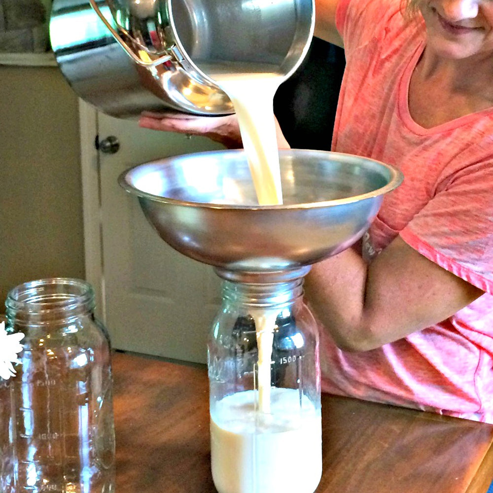 Colino per latte intero in alluminio - strumento leggero e pratico