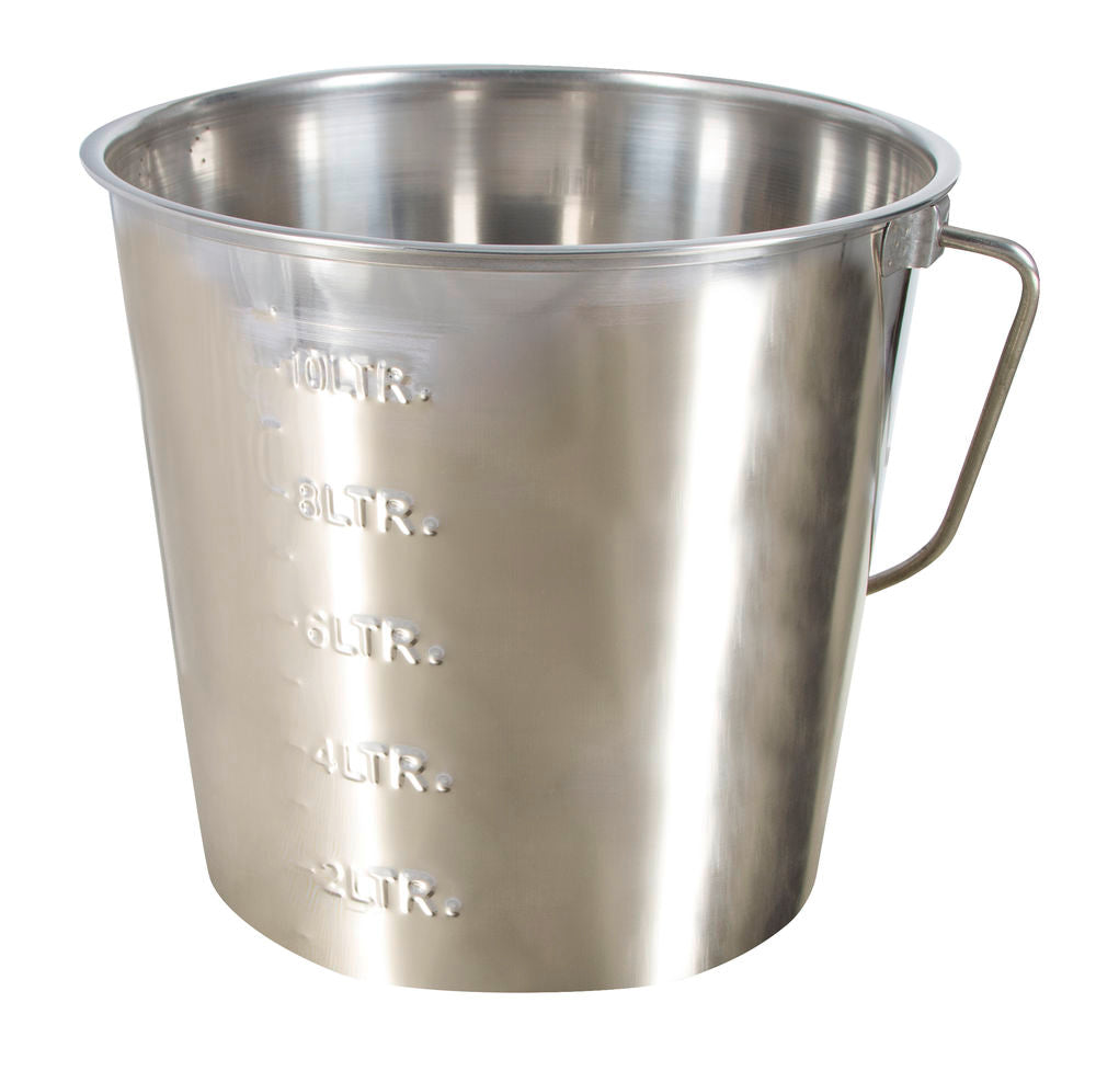 Stainless Steel Bucket With External Scale Handle