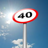 Cartello limite velocità 40km/h