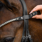 X-Line Shine Stirnband Schwarz Mit Funkelnden Schmucksteinen