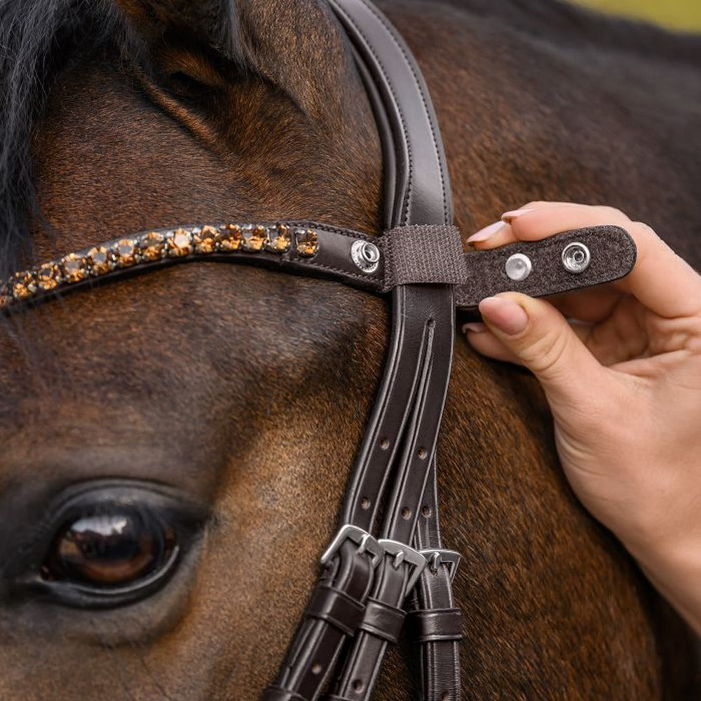 X-Line Shine Stirnband Braun Mit Funkelnden Dekosteinen Pferd