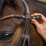 X-Line Shine Stirnband Braun Mit Funkelnden Dekosteinen Pferd