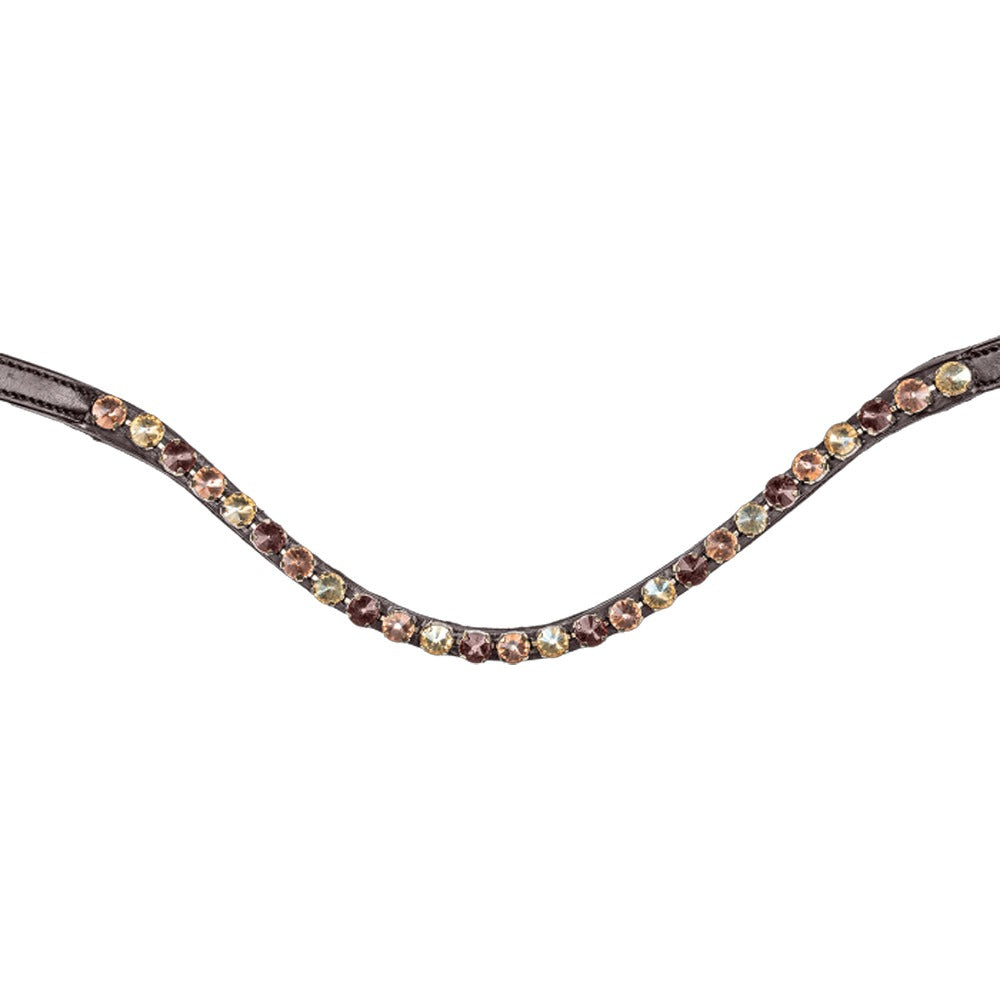 Waldhausen X-Line Goldheart Trense Anatomisch Messing Leder