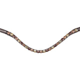 Waldhausen X-Line Goldheart Trense Anatomisch Messing Leder