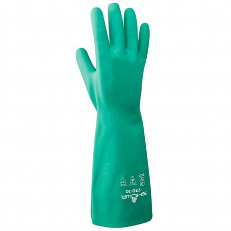 Guanti SHOWA 730 in Nitrile Antichimici con Presa Sicura e Comfort